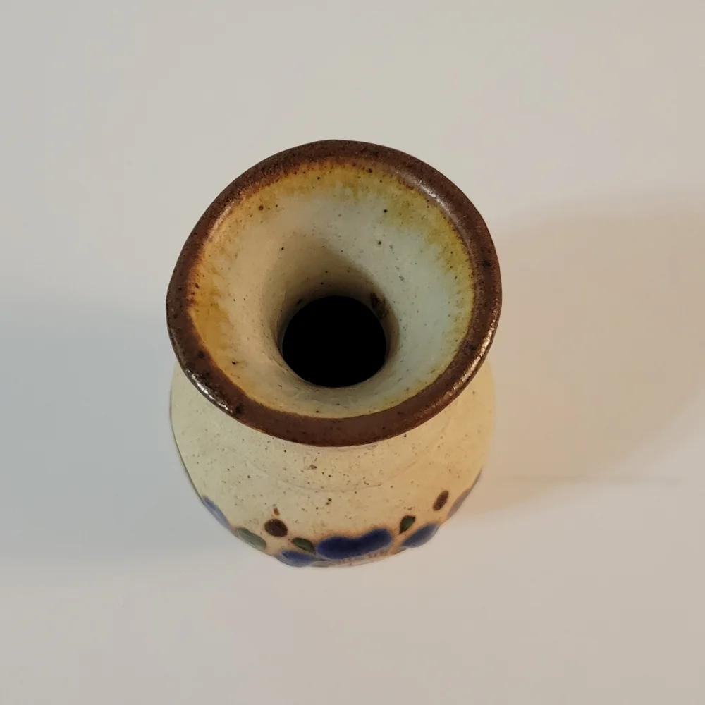 Vintage Tonala Mini Vase Hand Crafted Mexico
